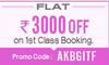 Flat Rs.3000 off on 1st Cla...