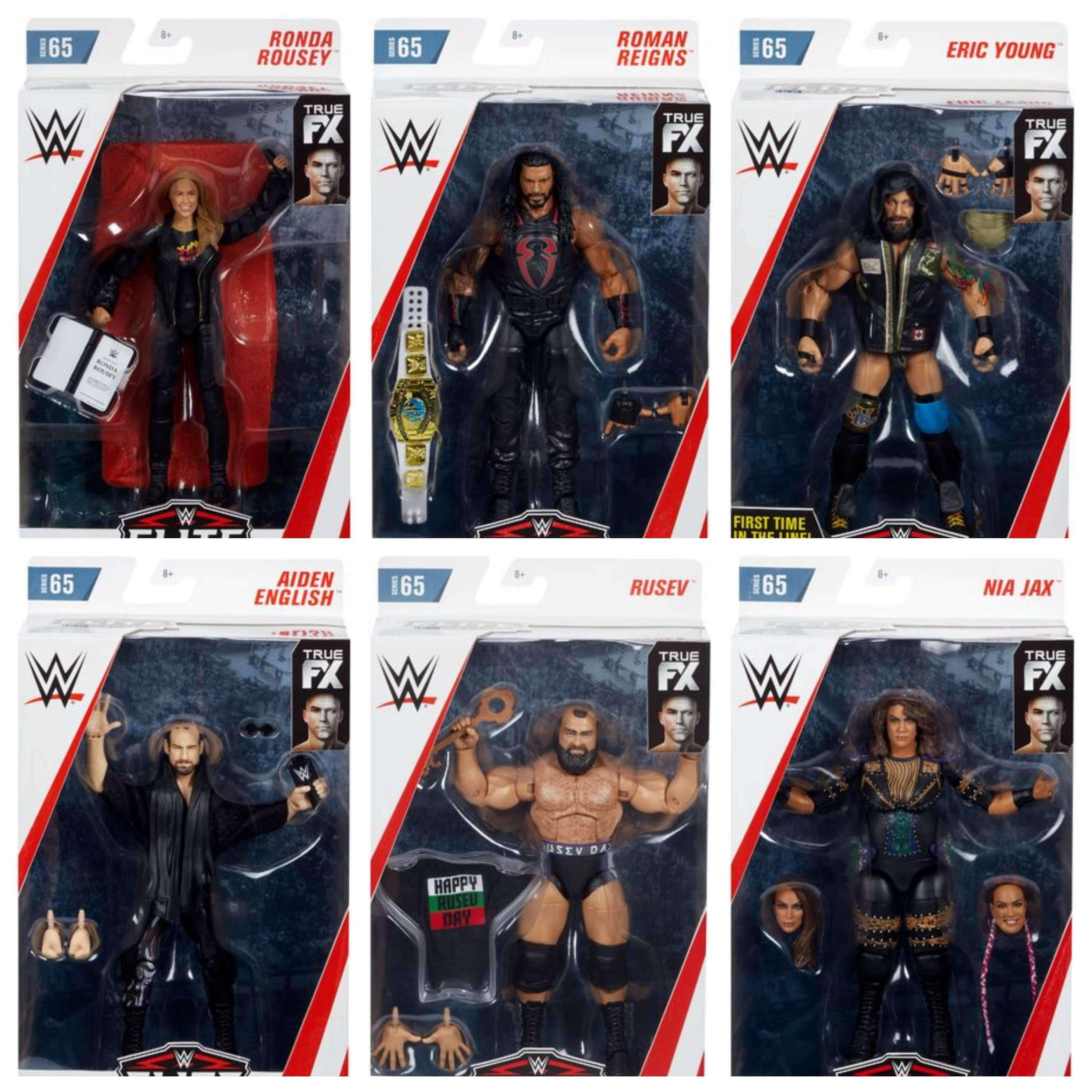 Image of WWE Wrestling Elite Series 65 - Set of 6 Action Figure