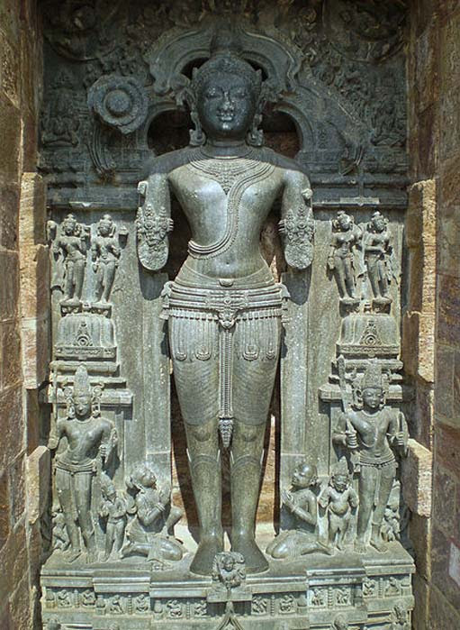 Statue of the Sun God Surya in the Sun Temple in Konark, Orissa, India