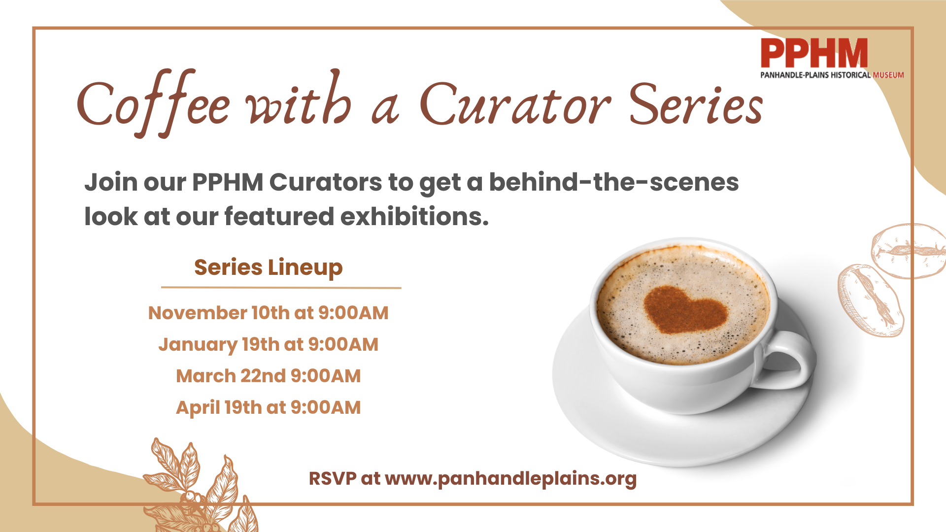 PPHM Coffee with a Curator @ PPHM Coffee with a Curator | Canyon | Texas | United States