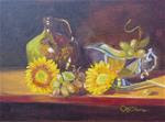 "Sunflowers and Green Grapes" - Posted on Saturday, March 21, 2015 by Lydia LaChance