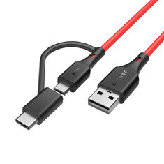 BlitzWolf® BW-MT3 2em1 Cabo Micro USB Tipo C