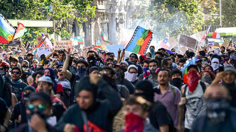 Protestas en Palacio de la Moneda. 28 de octubre, 2019.