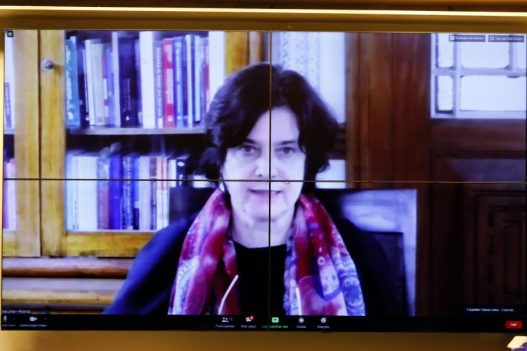 Reunião Técnica por videoconferência – Desenvolvimento de Vacina pela Universidade de Oxford. Presidente da Fundação Oswaldo Cruz - Fiocruz, Nísia Trindade Lima
