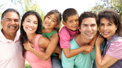 a hispanic multigenerational family