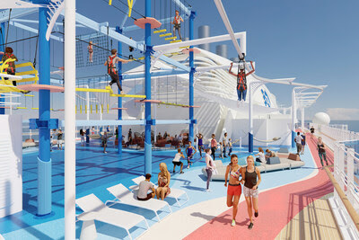 Unveiling Park19: New Top-Deck Family Activity Zone to Debut on Board Sun Princess, Featuring Sea Breeze – the First Rollglider® on a Ship