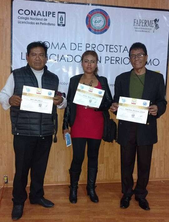 Destacó la asistencia de los dirigentes de la Alianza de Organizaciones y Sindicatos, Miguel Hernández Camacho,(derecha) Maria José Basilio y Alfredo Castillo Melchor