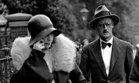 James Joyce and Nora Barnacle on the day of their marriage in 1931