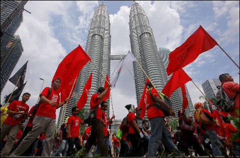 Protestas en Kuala Lumpur