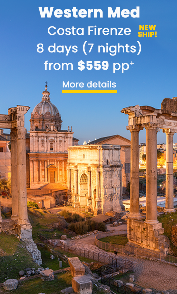 Costa Cruises Western Med from $559