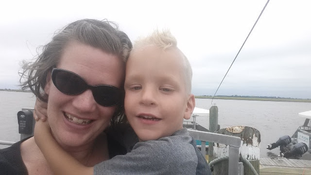 Robyn Martin and her son Jax.