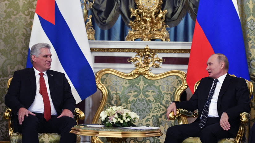 Espacio, lucha antiterrorista y transportes: Putin y Díaz-Canel definen sus ámbitos de cooperación