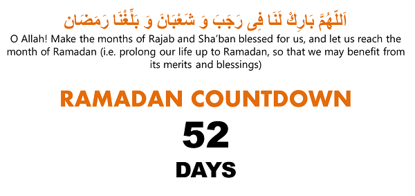 Ramadan Countdown - Productive Muslim