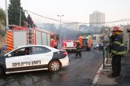 Firefighters in Haifa - Nov. 24, 2016