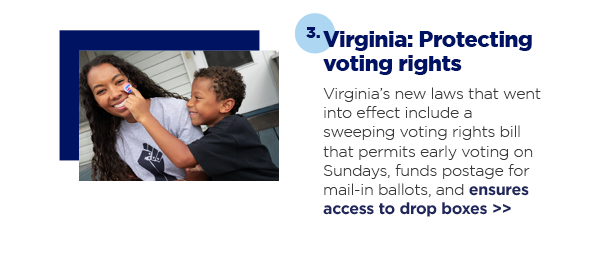 3. Virginia: Protecting voting rights