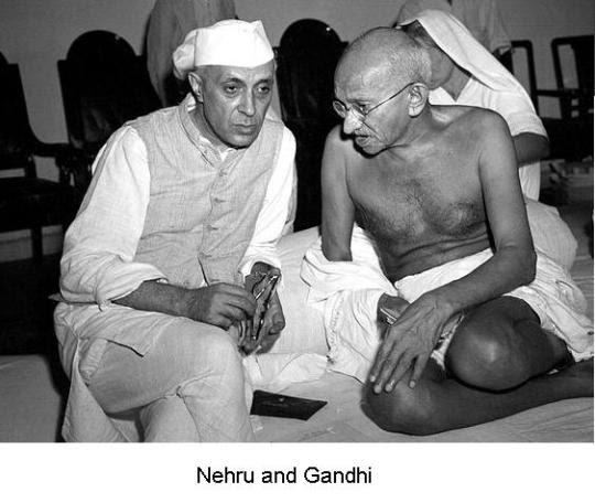 Nehru and Gandhi