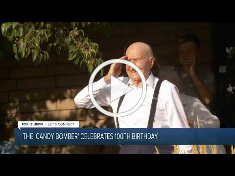 Utah's Gail Halvorsen, aka the 'Berlin Candy Bomber,' celebrates 100th birthday
