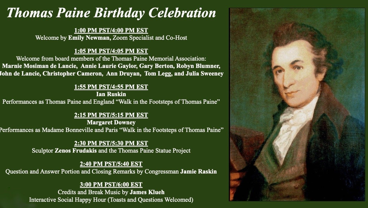 Thomas Paine Birthday Celebration