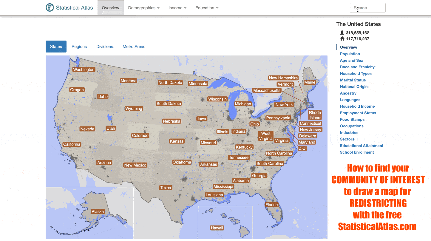 How to define your Community of Interest using Statistical Atlas