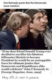 jfk jr trump friends