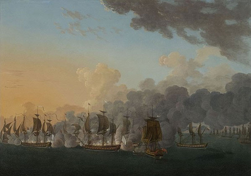 Ships battle in the American Revolutionary War off Nova Scotia