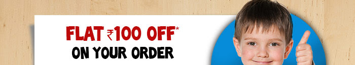 Rs. 100 Off on your order