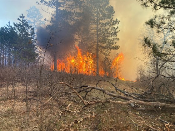 Upland Fire, Burnett County, May 7, 2022
