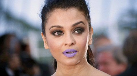 Aishwarya's purple lips