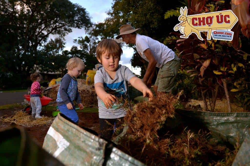This is not just another community garden in Buderim. It's about education of children too. Isaac Kuylaars, 3. Photo: John McCutcheon / Sunshine Coast Daily