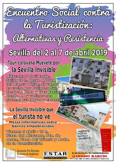 Sevilla: "MuÃ©vete por la SEVILLA INVISIBLE que el turismo no veâ Caravana y mesas informativas