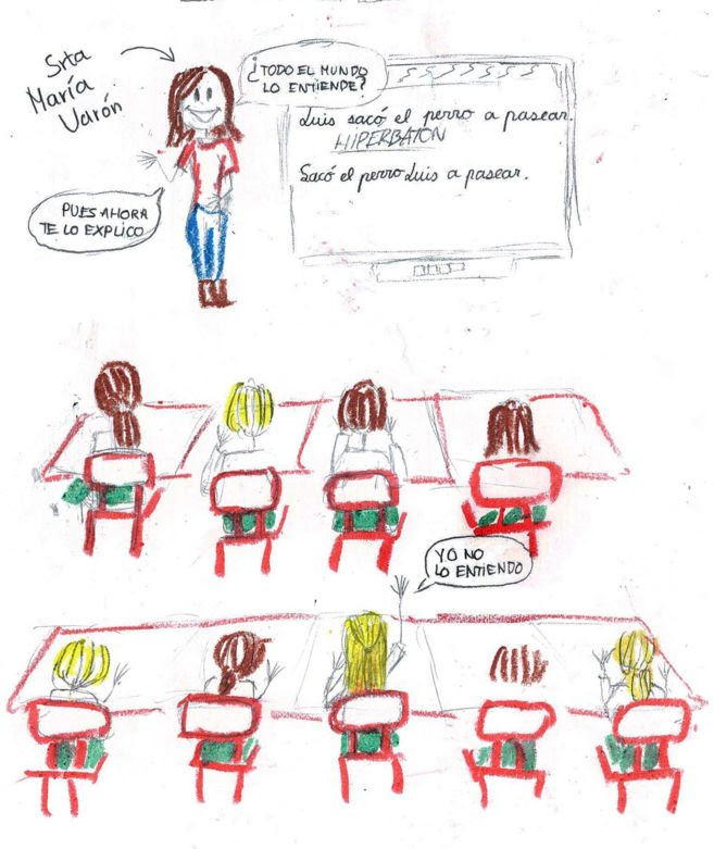 Dibujo realizado por Cristina Puyol Fuertes (12 años).