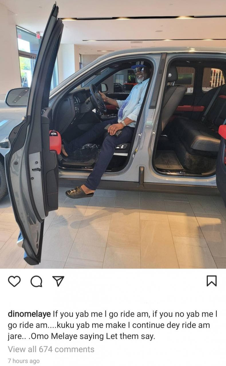 "Please pay up sir," Automobile sales company accuses Dino Melaye of unpaid debt after he flaunted his new Rolls Royce Cullinan
