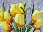 Yellow Tulips no. 10 Painting - Posted on Tuesday, March 24, 2015 by Angela Moulton