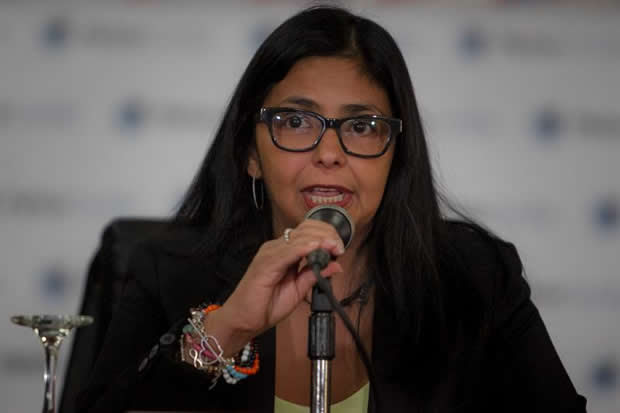 La ministra del Poder Popular para las Relacionas Exteriores, Delcy Rodíguez