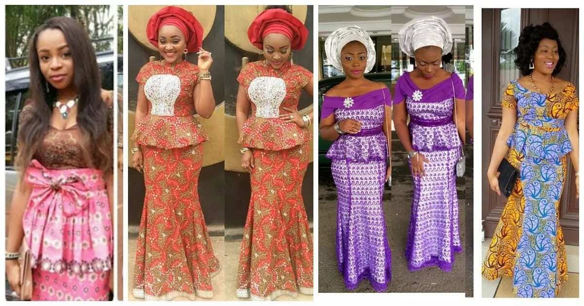 Nigerian traditional long skirt styles