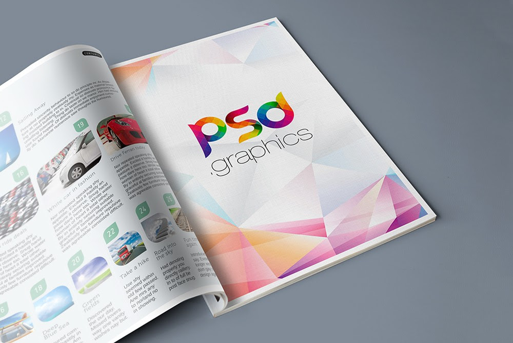 Magazine Ad Mockup Template Download PSD