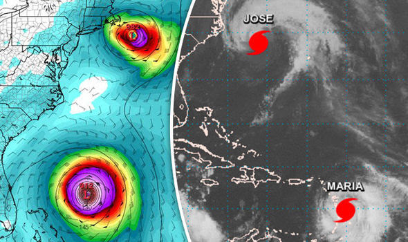 Mega Hurricane Update! Atlantic Ocean Unbelievable Worst Case Scenario Coming True!  They Have Paused Hurricane Jose, And Are Building Up Hurricane Maria And Jose, Before Combining Them Into Biblical Superstorm... Your Prayers Are Needed!