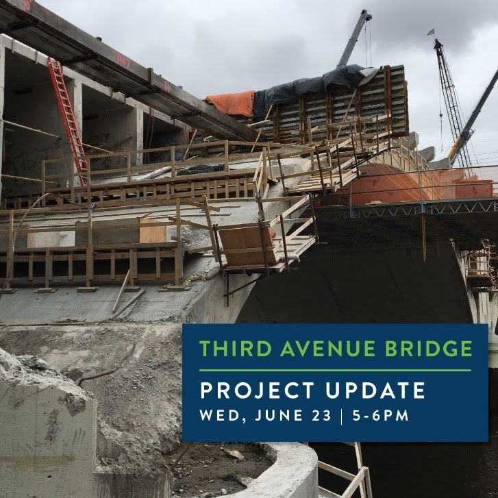 Third Avenue Bridge project update on Wednesday, June 23 from 5-6 p.m.