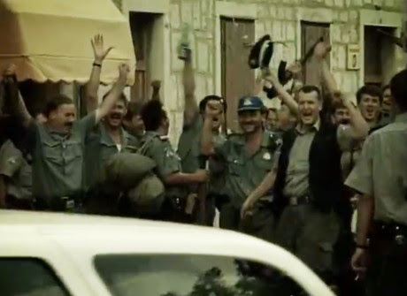 Victory! Streets in Croatia celebrate Operation Storm 5 August 1995