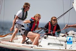 J/22 women sailing off The Hauge, The Netherlands