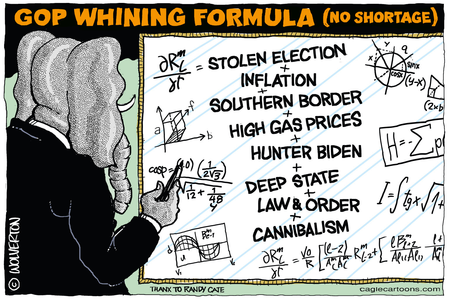 Republicans uses excuses and conspiracies to justify their own incompetence and obstruction to Democratic solutions.
