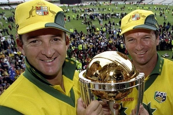 The Waugh brothers lifted the World Cup playing for Australia in 1999