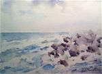 Storm over Rapallo, study - Posted on Sunday, February 22, 2015 by Judith Freeman Clark