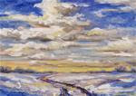 Clouds Over Winter Road - Posted on Wednesday, March 18, 2015 by Tammie Dickerson