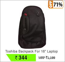 Toshiba Backpack For
16 inch Laptop