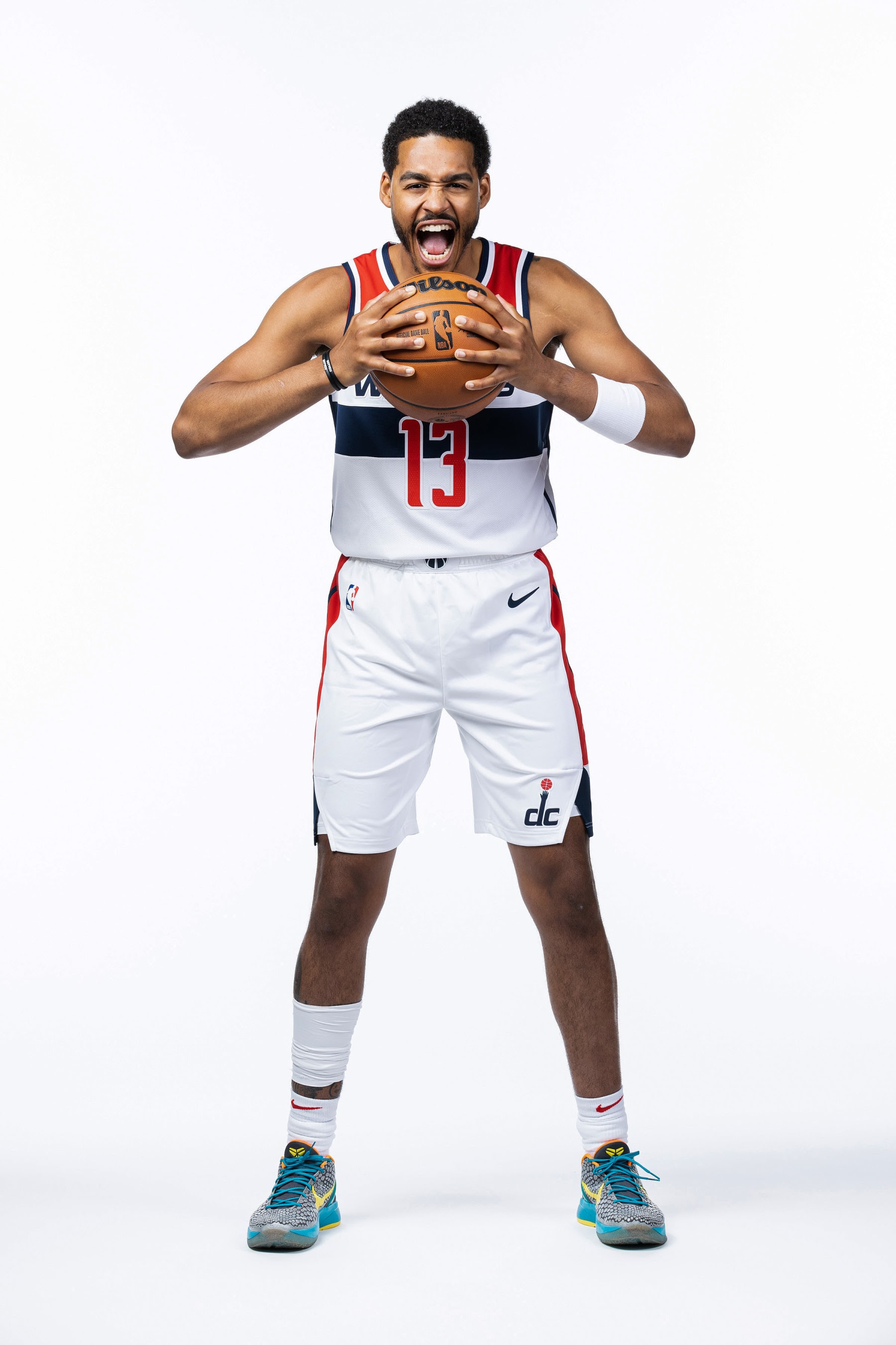 WASHINGTON DC - JULY 7: Jordan Poole #13 of the Washinton Wizards poses for a portrait on July 7, 2023 at Entertainment and Sports Arena in Washington, DC. NOTE TO USER: User expressly acknowledges and agrees that, by downloading and/or using this photograph, user is consenting to the terms and conditions of the Getty Images License Agreement. Mandatory Copyright Notice: Copyright 2023 NBAE (Photo by Stephen Gosling/NBAE via Getty Images)