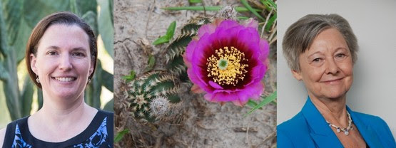 Dr. Fehlberg and Dr. Williamson and black lace cactus