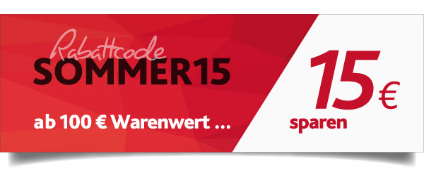 A partir de 100 € la valeur des produits de 15 € Economie
