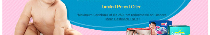 *Maximum Cashback of Rs 250 | More Cashback T&Cs>>