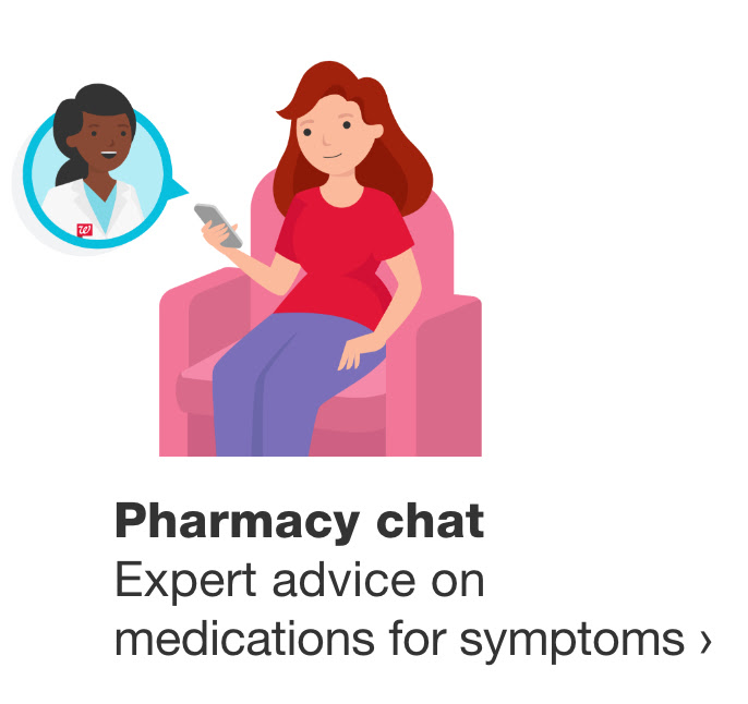 Pharmacy chat. Expert advice on medications for symptoms